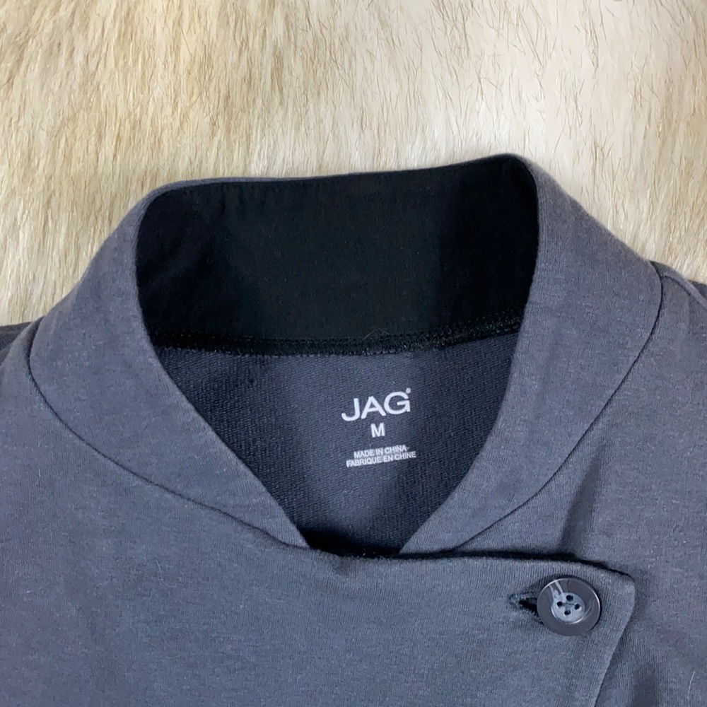 Jag Partially Zip-Up Color Block Jacket, Medium - image 6
